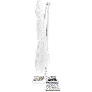 Sombrilla plegable Blanca FUBUCA VENEZIA brazo cuadrada... 2