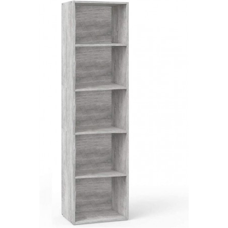 Librería en Madera MDF con 5 Estantes 40 x 29 x 172H cm Salón o Dormitorio