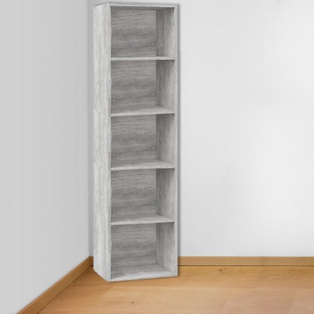 Librería en Madera MDF con 5 Estantes 40 x 29 x 172H cm Salón o Dormitorio
