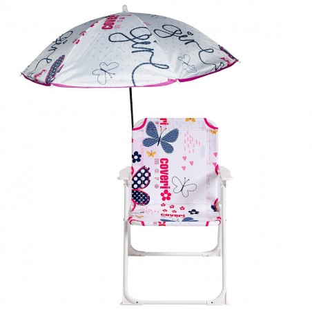 3177190 Silla de playa infantil con sombrilla Enrico Coveri 38x25x52 Cm