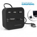 Lector de tarjetas USB 2.0 Grundig HUB 7 en 1 - GRUNDIG Lector de tarjetas USB 2.0 Grundig HUB 7 en 1 - GRUNDIG