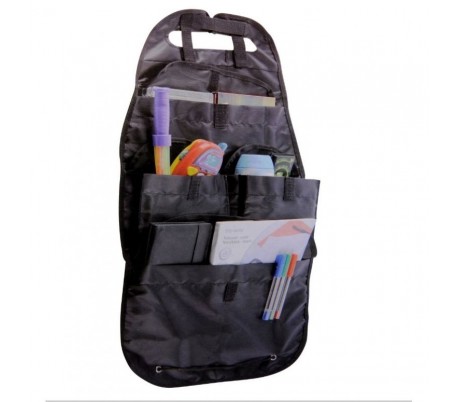 Organizador para el asiento trasero del coche con 4 bolsillos 41 X 69 cm con velcro y tela impermeable – LIFETIME