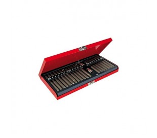 Juego de 40 puntas para taladro de cr-v en maletín