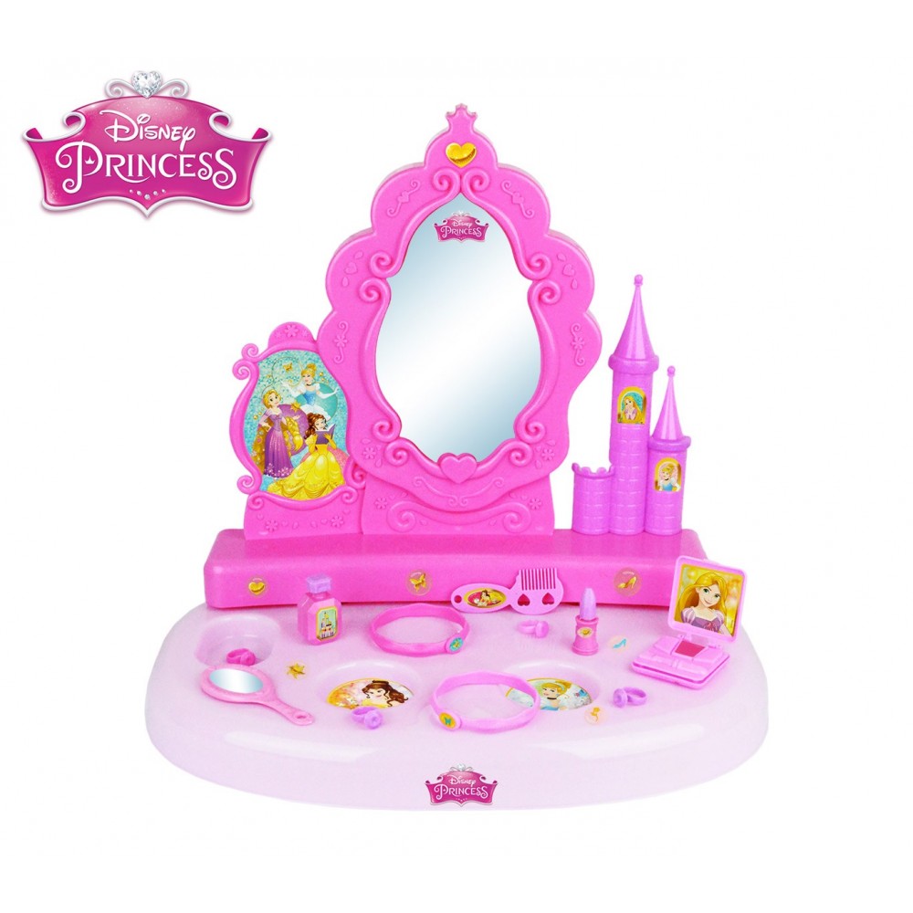 071250 Espejo de mesa motivo princesa Disney con 12 accesorios para niñas