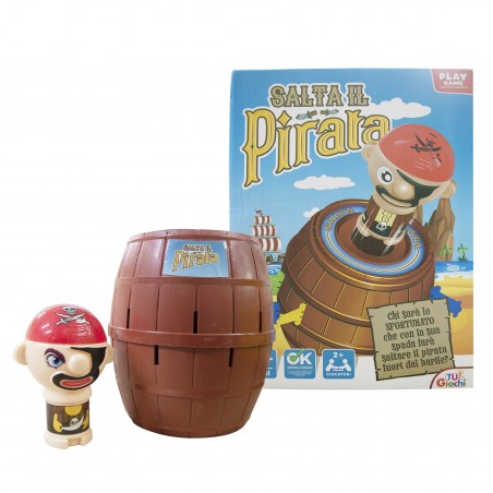 100002 Salta al pirata juego de habilidad con barril juego para niños de +3 años