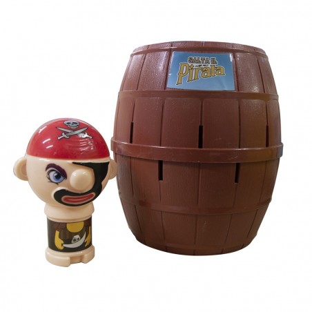 100002 Salta al pirata juego de habilidad con barril juego para niños de +3 años