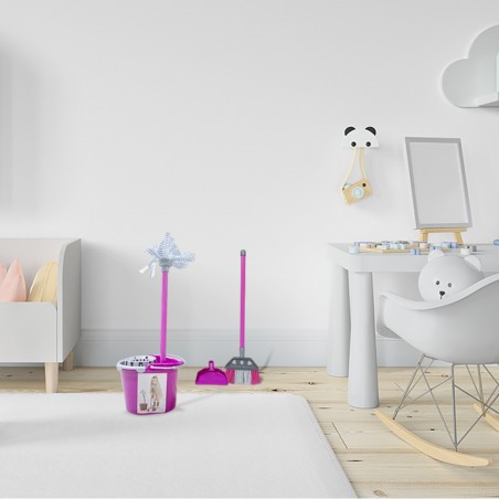 721026 Mi juego de limpieza con escoba recogedor cubo y mocho juegos para niños