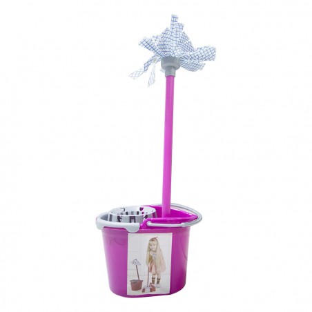 721026 Mi juego de limpieza con escoba recogedor cubo y mocho juegos para niños