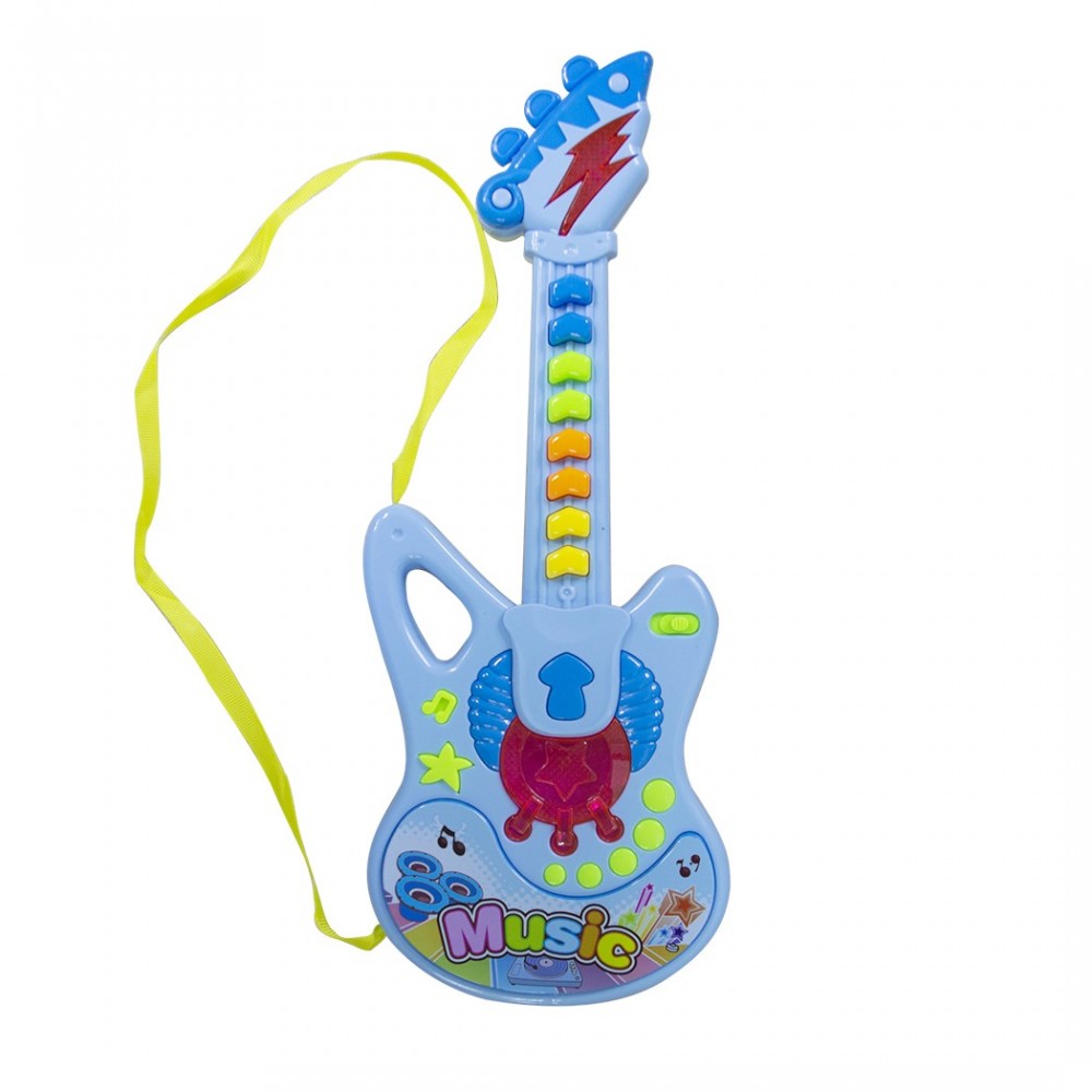 102268 Guitarra infantil MUSIC con correa melodías grabadas y luces TRY ME