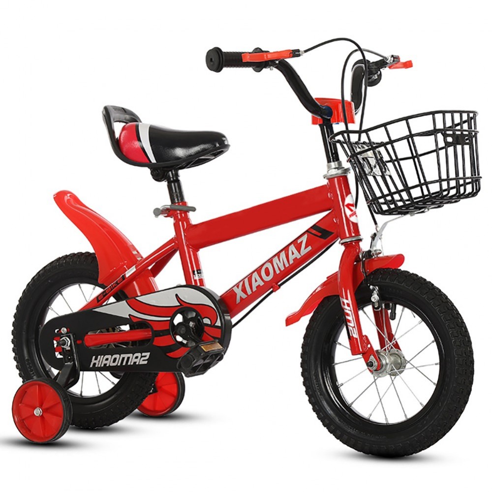 Bicicleta infantil Magic talla 12'' con cesta y ruedines de 3 a 5 años