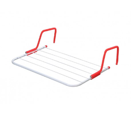 Tendedero 50 x 35 cm con 6 varillas apto para el radiador rejilla tendedero para el secado con ganchos universales - LIFETIME