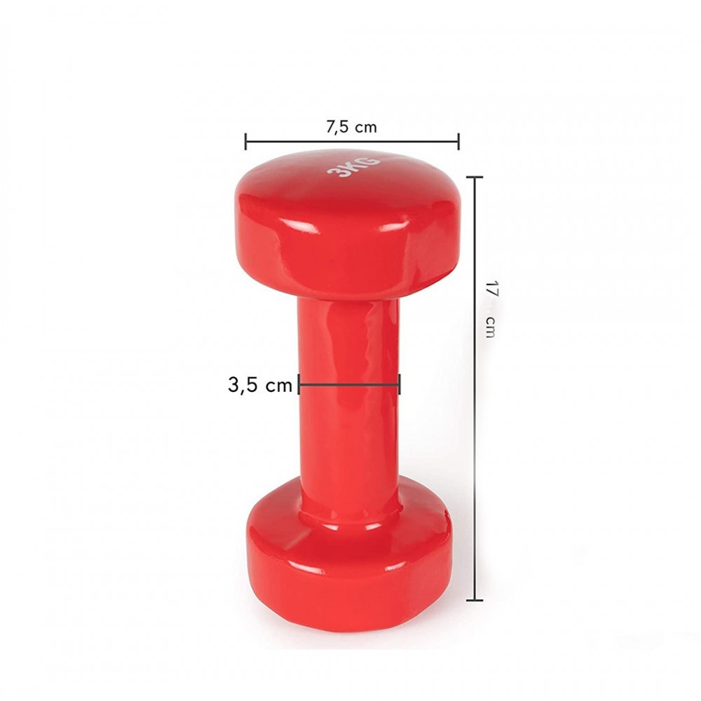 176763 Mancuerna de NEOPRENO 3KG Ejercicios de...