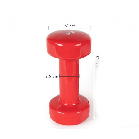 176763 Mancuerna de NEOPRENO 3KG Ejercicios de jogging en el gimnasio o en casa