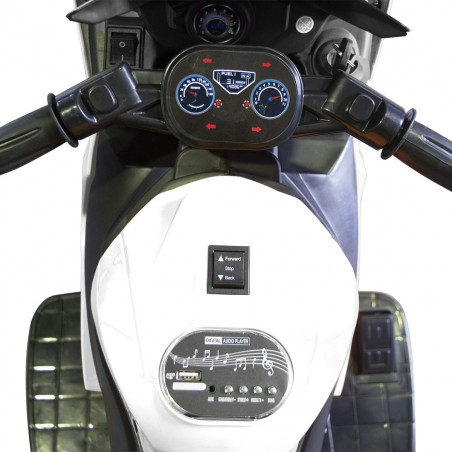 B39330 Moto eléctrica infantil de pedal ARROW 6V 4Ah control luces y sonidos
