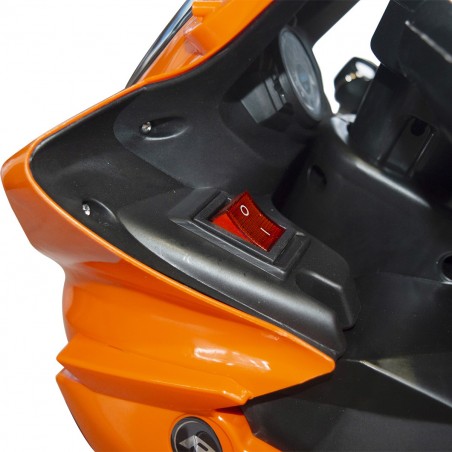 B39330 Moto eléctrica infantil de pedal ARROW 6V 4Ah control luces y sonidos