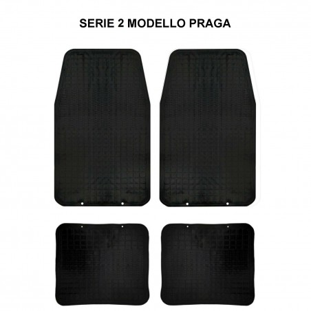 Juego completo PONZA para coche 4 alfombrillas de goma para el coche 120x80 cm