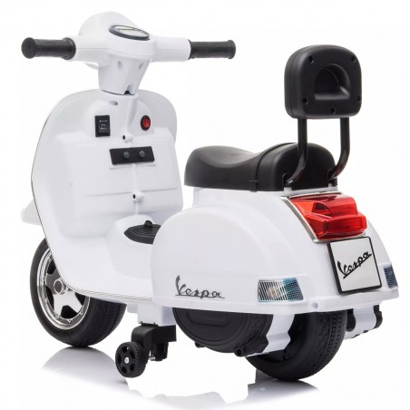 LT913 Mini Vespa Oficial Piaggio PX 150 Moto de Juguete Eléctrica para Niños 6V