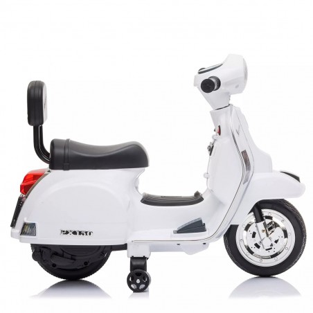 LT913 Mini Vespa Oficial Piaggio PX 150 Moto de Juguete Eléctrica para Niños 6V