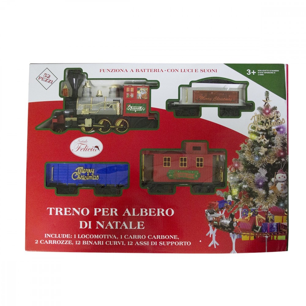 258109 Tren de árbol para Navidad con pilas 52...