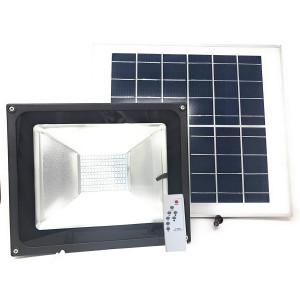011200 Faro 200W frío LED energía solar con crepúsculo y...