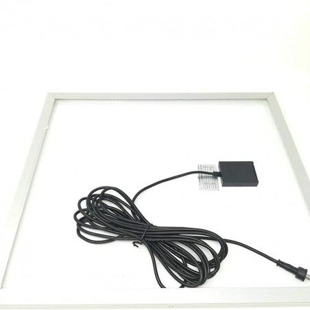 011200 Faro 200W frío LED energía solar con crepúsculo y mando a distancia 6500k