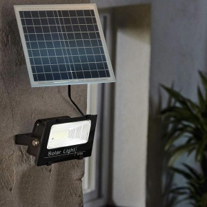 011100 Faro 100W frío LED energía solar con crepúsculo y... 2
