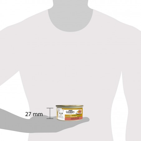 046933 12 latas Purina Gourmet gold para gatos de 85 gr con espinacas y pato