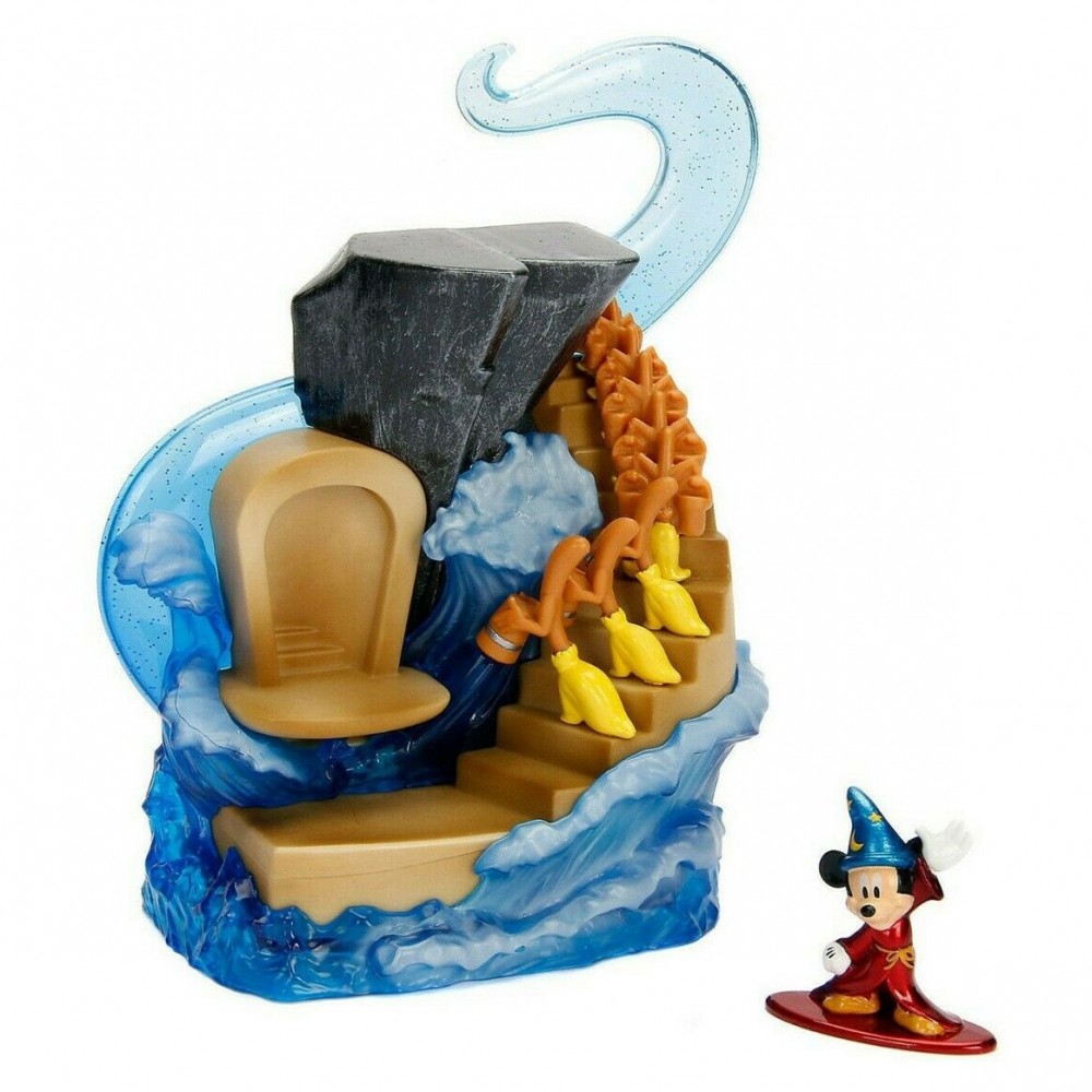 999844 Disney 90 años de Mickey Mouse Figura con escena coleccionable