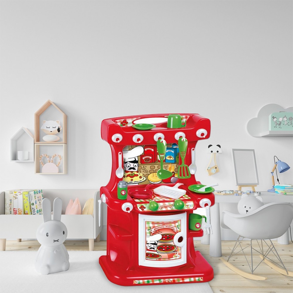 415405 Cocina infantil Mister Chef Kitchen roja...