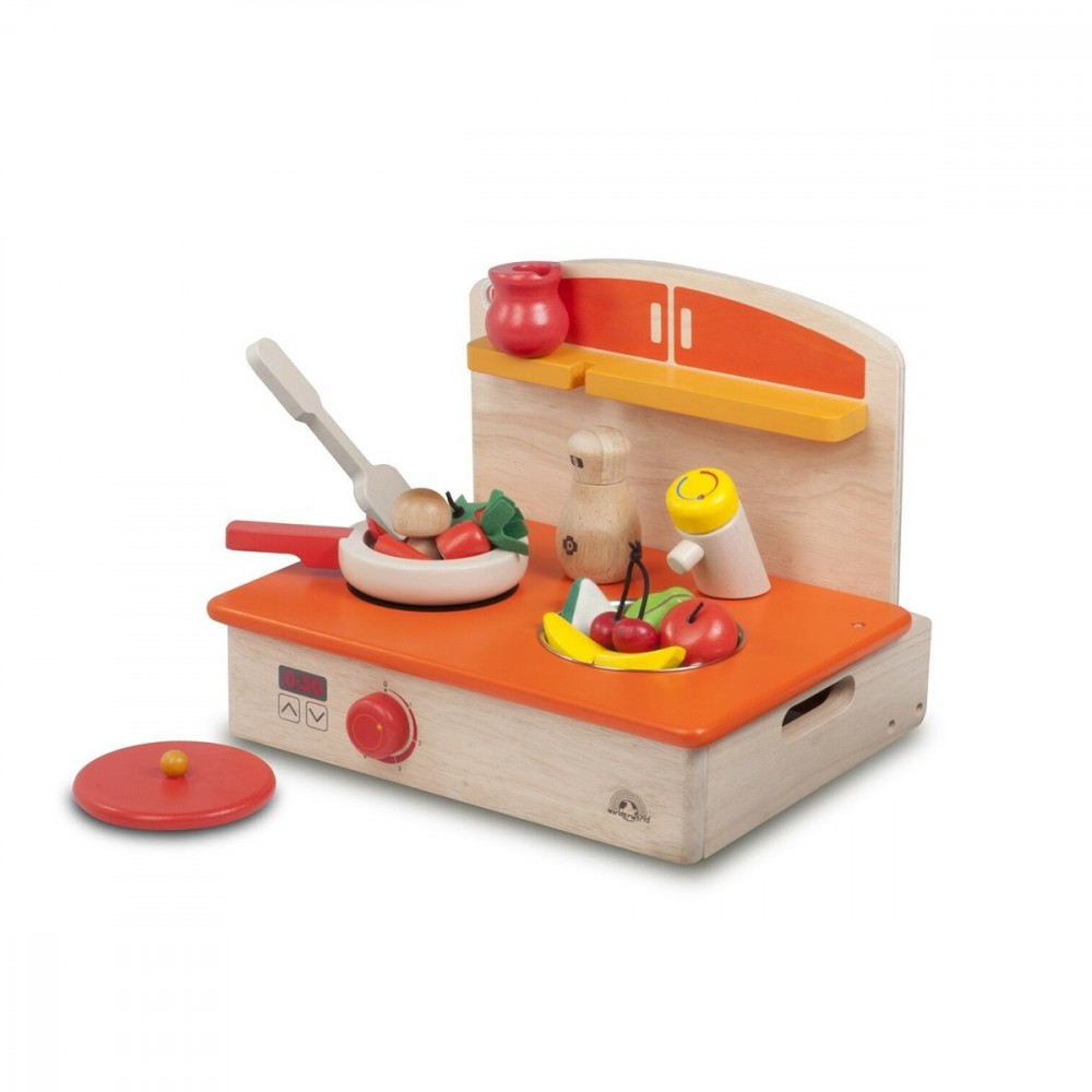 145571 Cocina portátil realista para niños con...