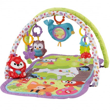 328127 Alfombra de gimnasio Fisher Price 3 en 1 cuerdas y actividades musicales