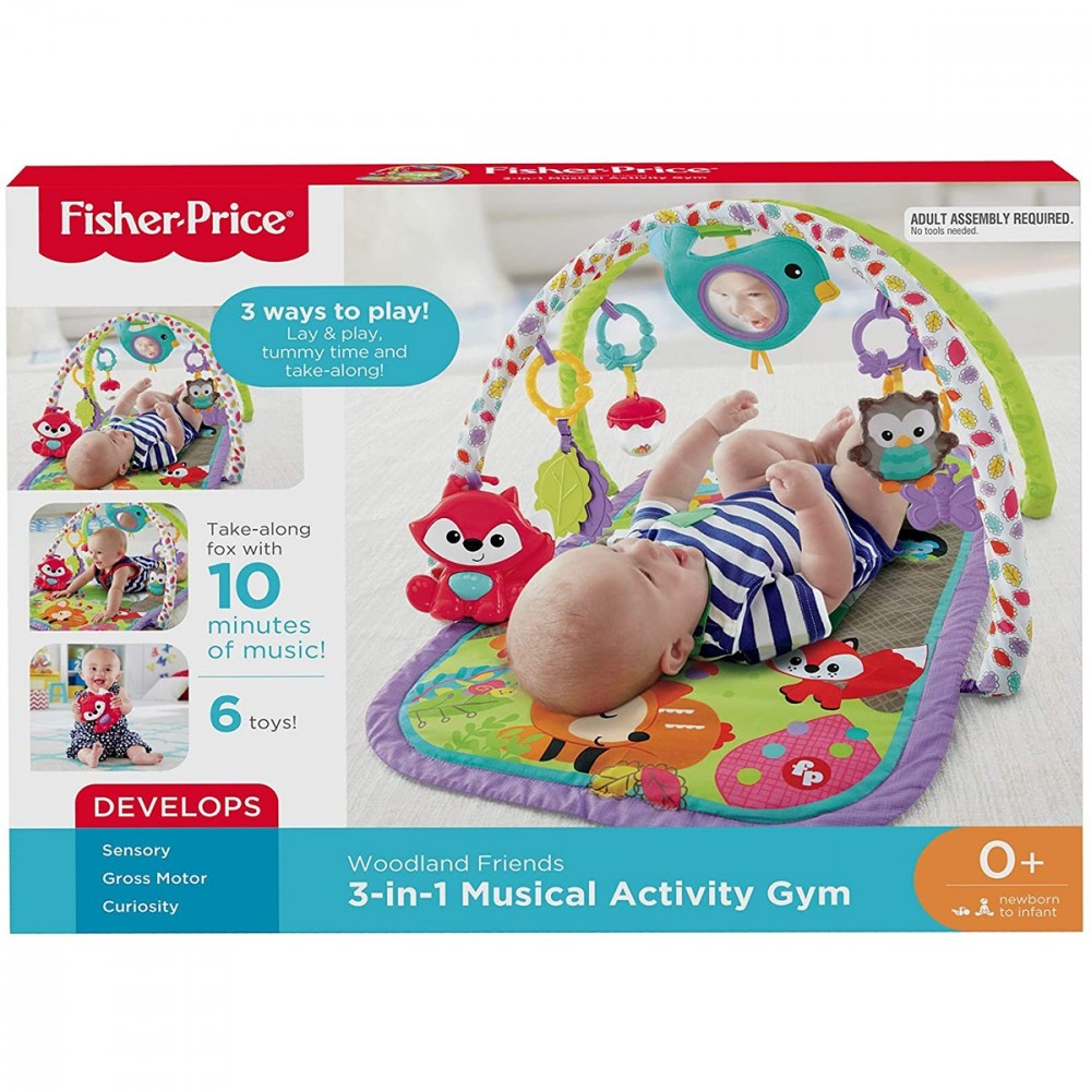 328127 Alfombra de gimnasio Fisher Price 3 en 1...