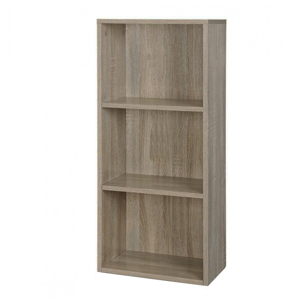 Librería de madera con 3 estantes PRONTO 89 30x40xH90 cm salón o dormitorio