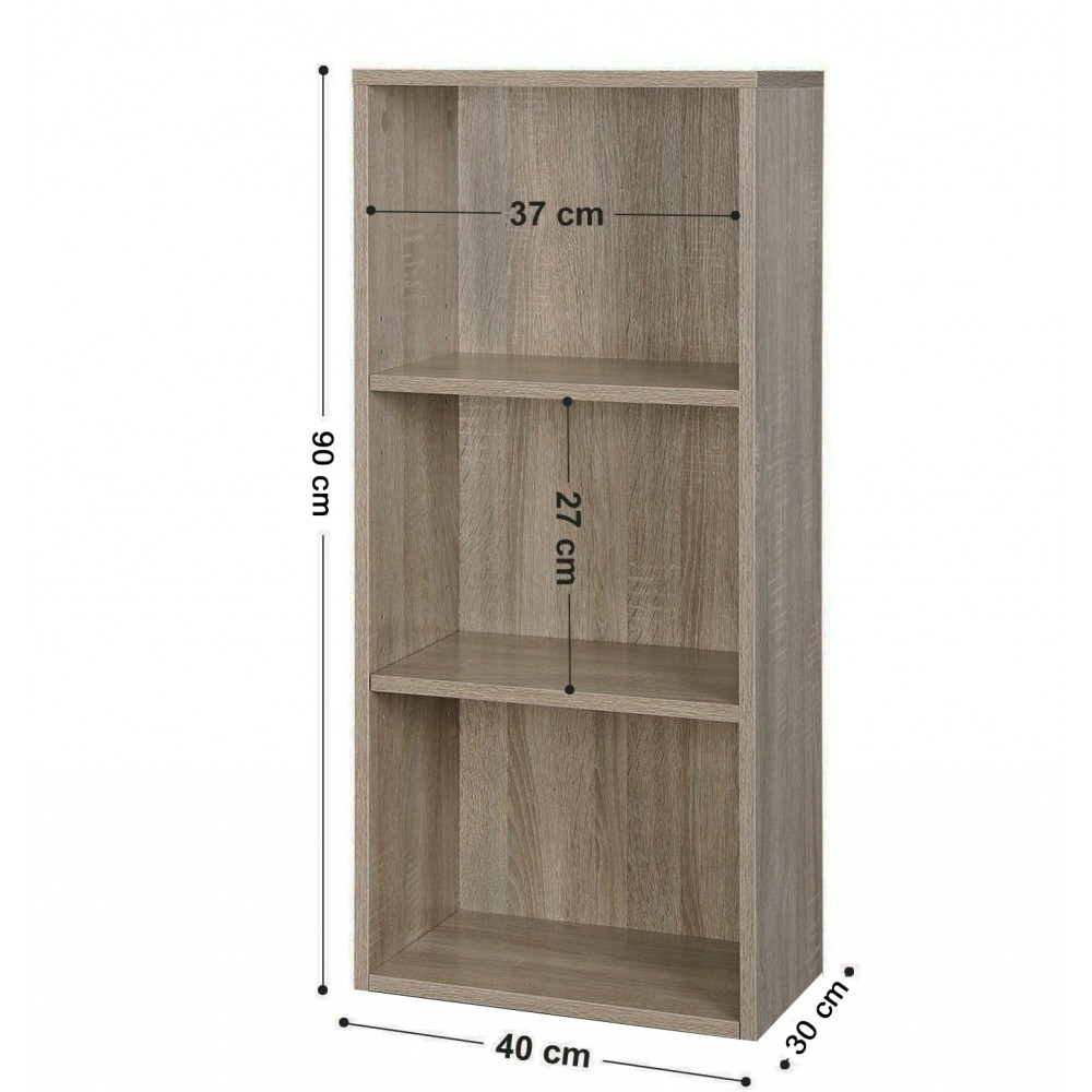 Librería de madera con 3 estantes PRONTO 89...