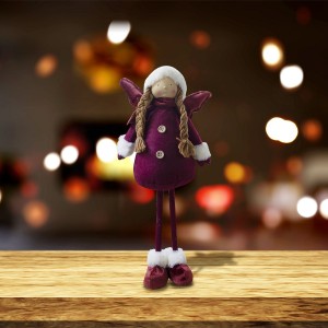 305100 Hada roja decoración para Navidad con luz 20x12x65 cm 2