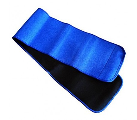 Banda elástica corsé faja lumbar ajustable para el dolor y ayudar a la sudoración en neopreno AZUL