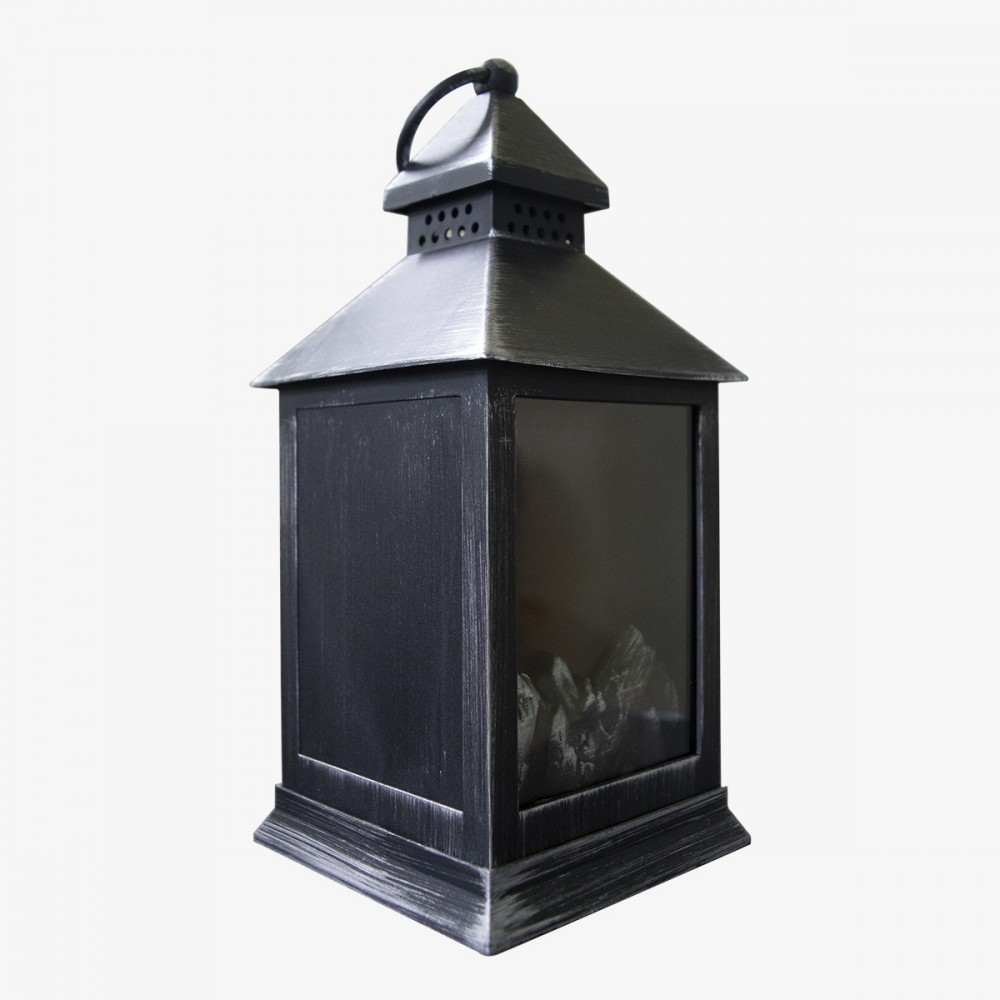 944666 Farol con falso fuego led 11x10x25h cm...