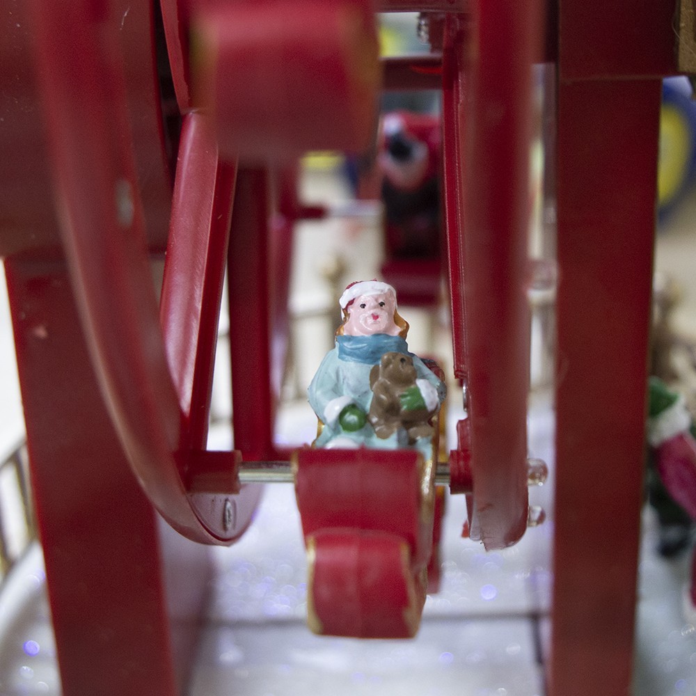 367004 Carrusel navideño Noria con luces,...