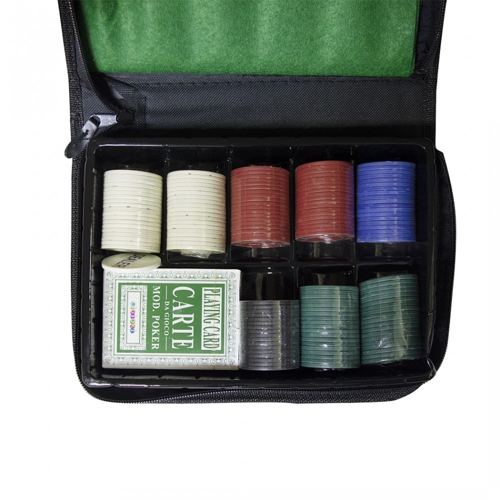 Juego Poker con estuche de viaje 150 fichas 1...