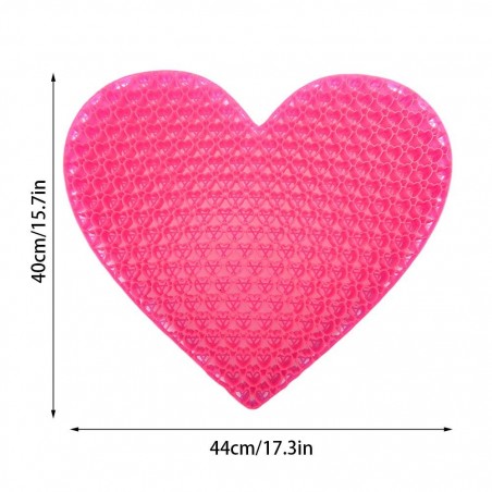 210238 Cojín de gel nido de abeja forma de corazón multifuncional transpirable