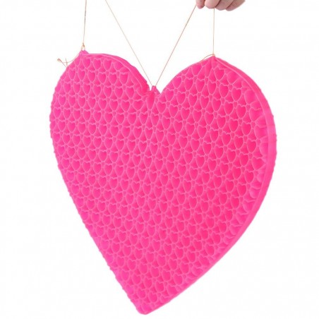 210238 Cojín de gel nido de abeja forma de corazón multifuncional transpirable