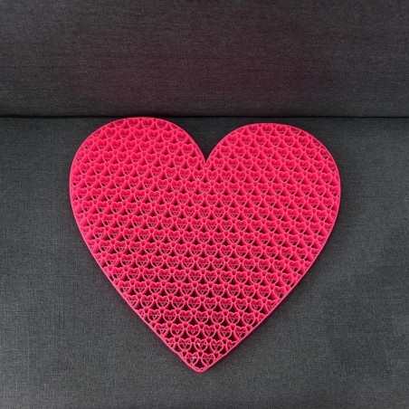 210238 Cojín de gel nido de abeja forma de corazón multifuncional transpirable