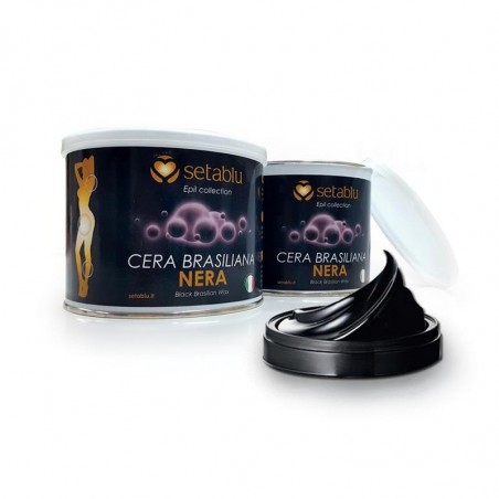 Setablu kit de cera depilatoria negra, espátulas y cera postdepilatoria