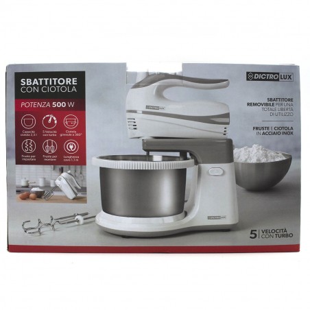 585606 Batidora turbo 5 velocidades DictroLux con cubeta 2,5 lt Potencia 500 W