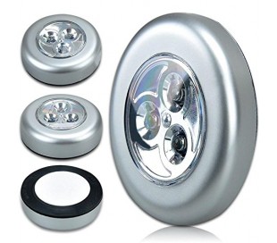 Set 3 bombillas adhesivas sin cable PUSH - Luz portátil de emergencia para el coche 2