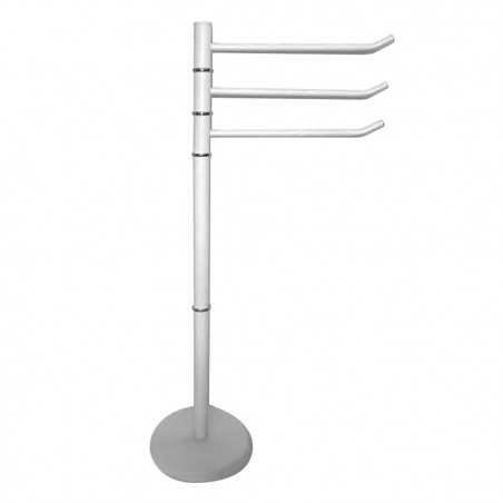 136007 Toallero para el baño Felicia color BLANCO con 3 brazos 22 x 87 cm