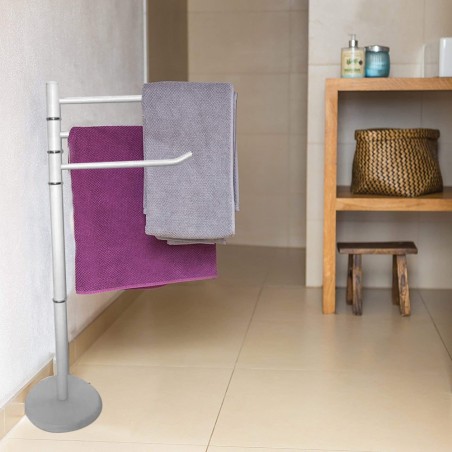 136007 Toallero para el baño Felicia color BLANCO con 3 brazos 22 x 87 cm