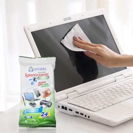 592202 Toallitas mojadas higienizantes Setablu 24 pcs multiusos y sin enjuague