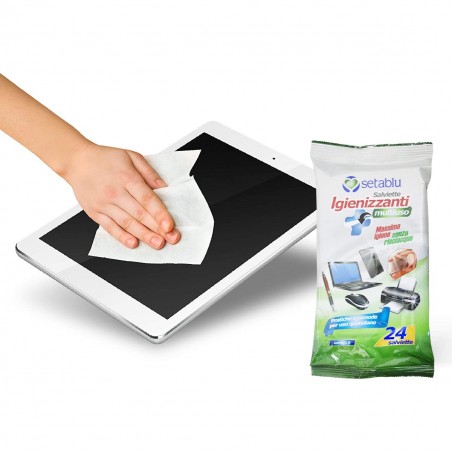 592202 Toallitas mojadas higienizantes Setablu 24 pcs multiusos y sin enjuague