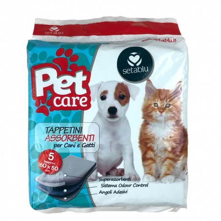 578578 Pack 5 empapadores 60x50 cm SETABLU toallas sanitarias multicapa